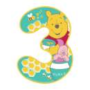 Winnie The Pooh Number 3 Edible Icing Image